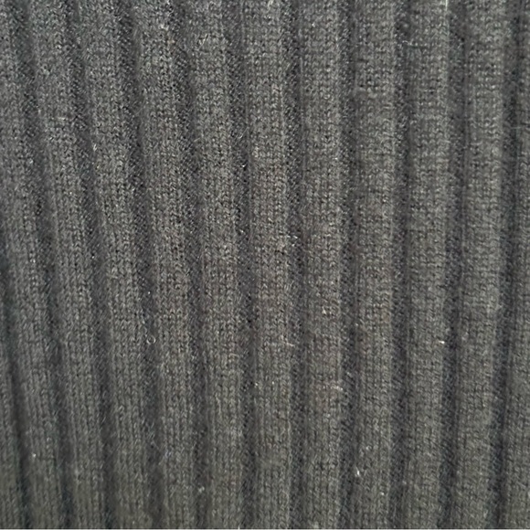 NWT Vince Black 100% Cashmere Ribbed Button Front Pocket Cardigan Sweater M - Picture 10 of 13